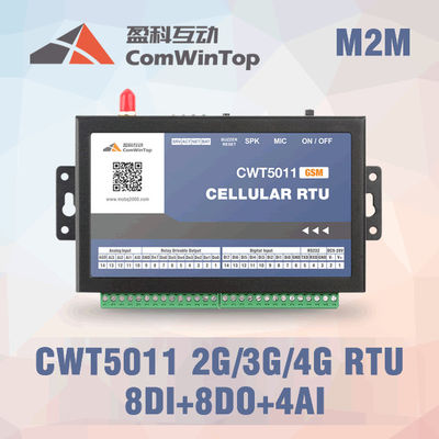 China CWT5111 industrieel SMS-GSM RTU Controlemechanismealarm met 8Di 8Do 4Ai Facultatieve 3G 4G leverancier