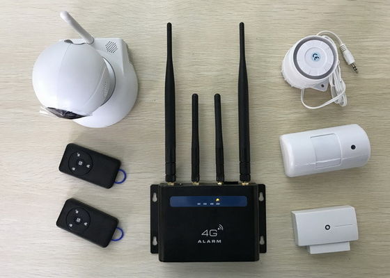 China LTE-GSM 4G Alarmsysteem DIY 32 Sensoren 4 Draadloze Sirenes 6 Wifi-Camera leverancier